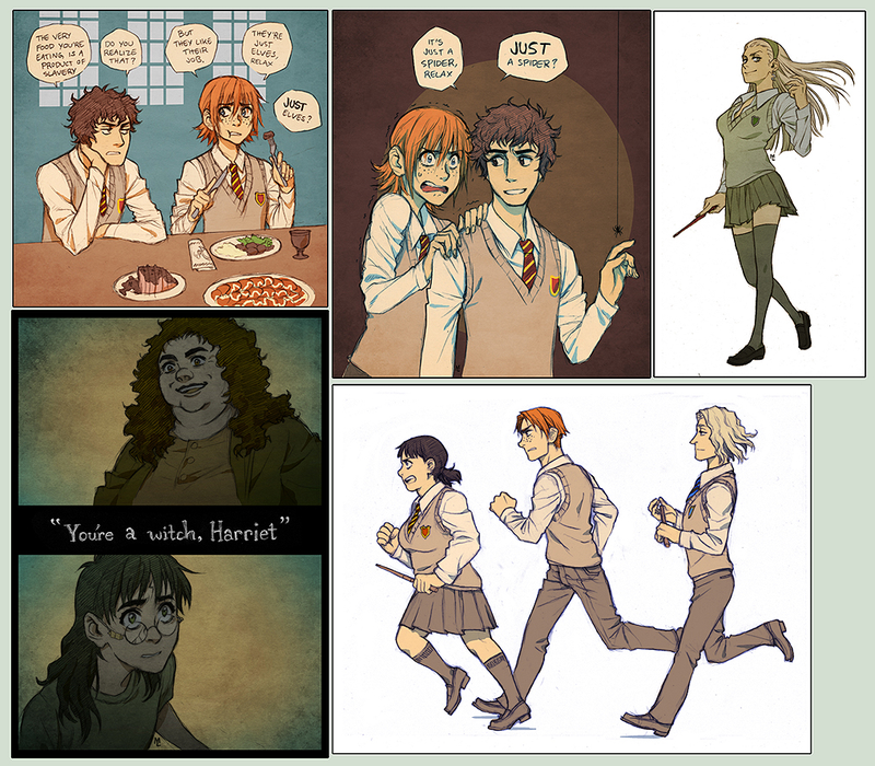 Illustration for article titled The Sex-Swapped Anime Version of Harry Potter That Never Existed